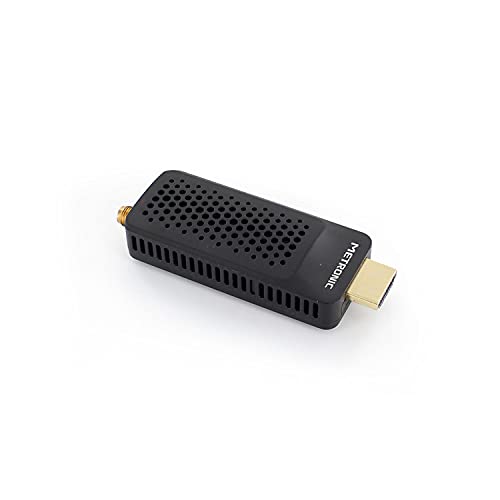 Metronic 441625 - Descodificador sintonizador Receptor TDT DVB-T, Compatible DVB-T2 dongle Stick Compacto, HEVC, EPG, Full HD 1080p, HDMI, Puerto USB 2.0, tecla SOS, recepción Multi-repetidor